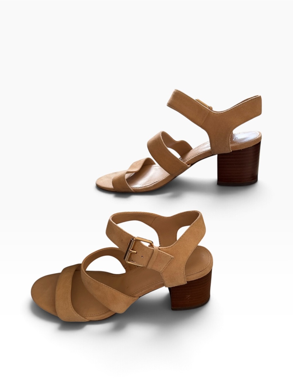 J Crew Tan Suede Sandals Sz 7.5